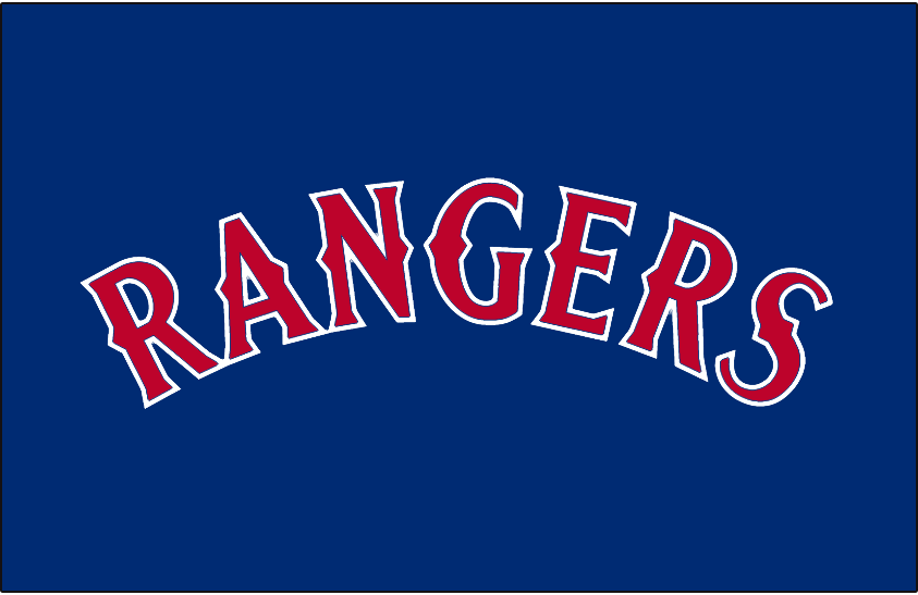 Texas Rangers 1994-2000 Jersey Logo iron on transfers for fabric version 2